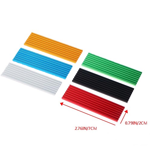 Aluminum cooling heatsink thermal pad for n80 nvme m.2 ngff 2280 pci-e ssd New - Photo 3/18