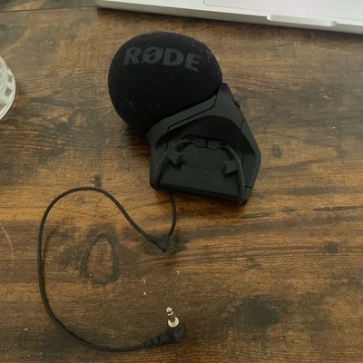 Rode Stereo Videomic PRO Microphone No Hot Shoe Mount Tested Working