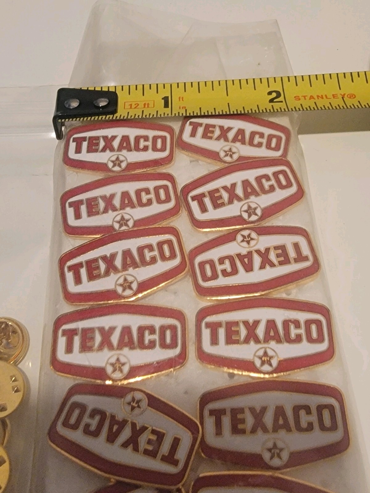 Vintage Texaco Pins with Backs Lot of 14