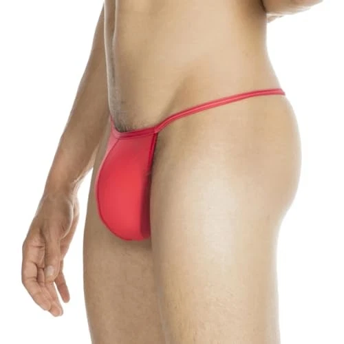 (TG. L) Hom Plume G-string, Tanga Uomo, Rosso (Red 4063), Large - NUOVO  - Immagine 3 di 4