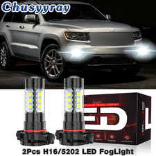 For Dodge Journey 2010-2019 6000K 2Pcs 5202 LED Fog Light Bulbs 2504 White