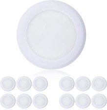 Topeler 12pack Surface Mount Led Ceiling Light 6 Inch Low Profile Dimmable Topeler 12pack Surface Mount Led Ceiling Light 6 Inch Low Profile Dimmable