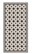 Adama Rug  Nightsky_B Black And White Vinyl New Rug 36”x60"  3x5’ Open Box
