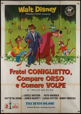 Song of the South 1946/R1973 55x79 Italian Original Poster Disney Uncle Remus