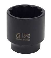 Sunex 236zm 1/2-Inch Drive 36-Mm 12 Point Impact Socket