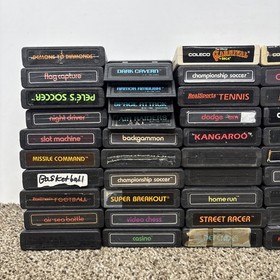 Atari 2600 Game Lot Of 50 Games TESTED Arcade Classic Fun