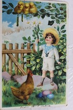 Easter Wishes Postcard Old Vintage Card View Standard Souvenir Postal Post PC