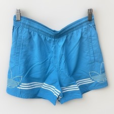 Adidas Originals Men’s Swim Shorts Blue Size Small Logo Trefoil Holiday 3 Stripe