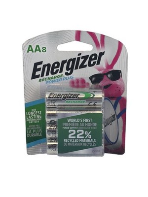 8 Energizer Power Plus AA Rechargeable Batteries 8 Pack 2450 mAh NH15BP-8
