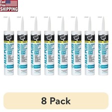 Acrylic Latex Caulk Plus Silicone Waterproof Sealant 8 Pack Interior Exterior US