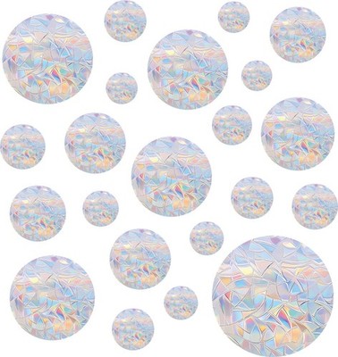36PCS Circle Window Clings - Anti-Collision Window Decals to Save Birds from Win