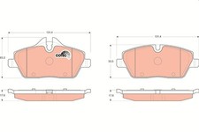 TRW Bremsbelagsatz Vorne für BMW E81 E87 E88 E82 Mini R50 R53 Clubman R55 04-14