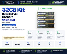 32GB 4x8GB Samsung M393B1K70DH0-CK0 PC3-12800R DDR3 1600MHz ECC RDIMM Kit
