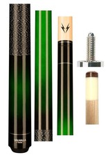 New Valhalla by Viking VA237 Fading Green and Black Stain Cue - 13.00mm Shaft