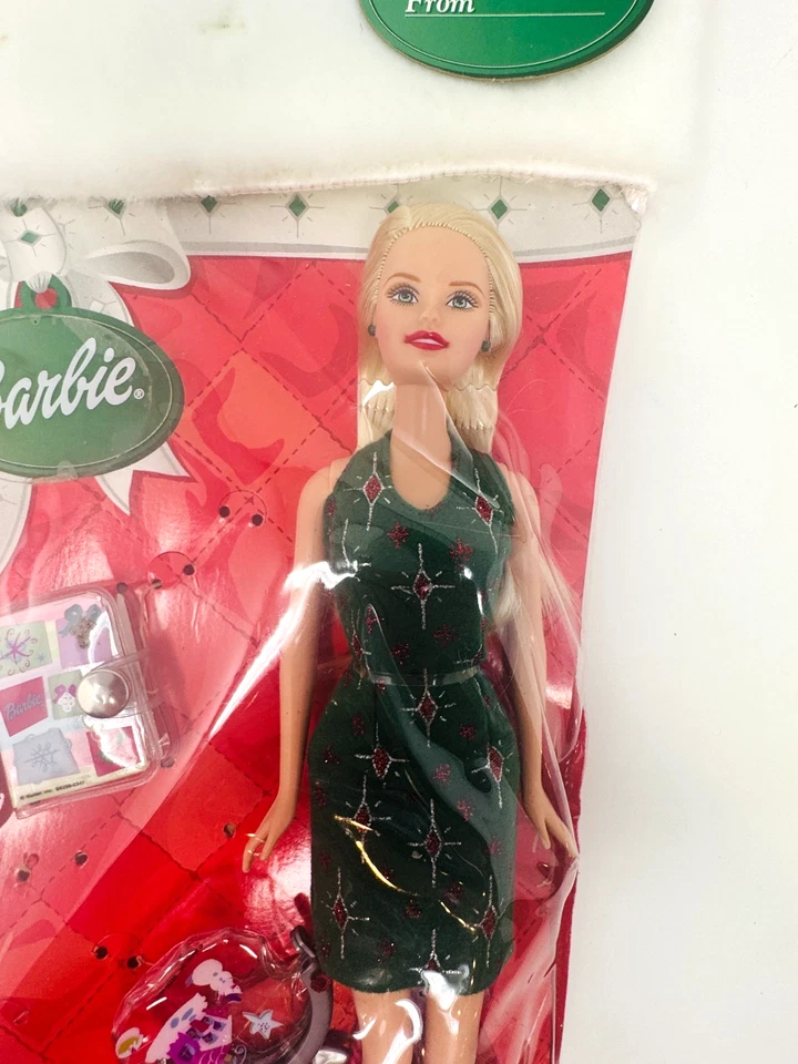 Muñeca Barbie 2003 medias de vacaciones conjunto de regalo de Navidad B8290 objetivo exclusivo nuevo Foto 4 de 4