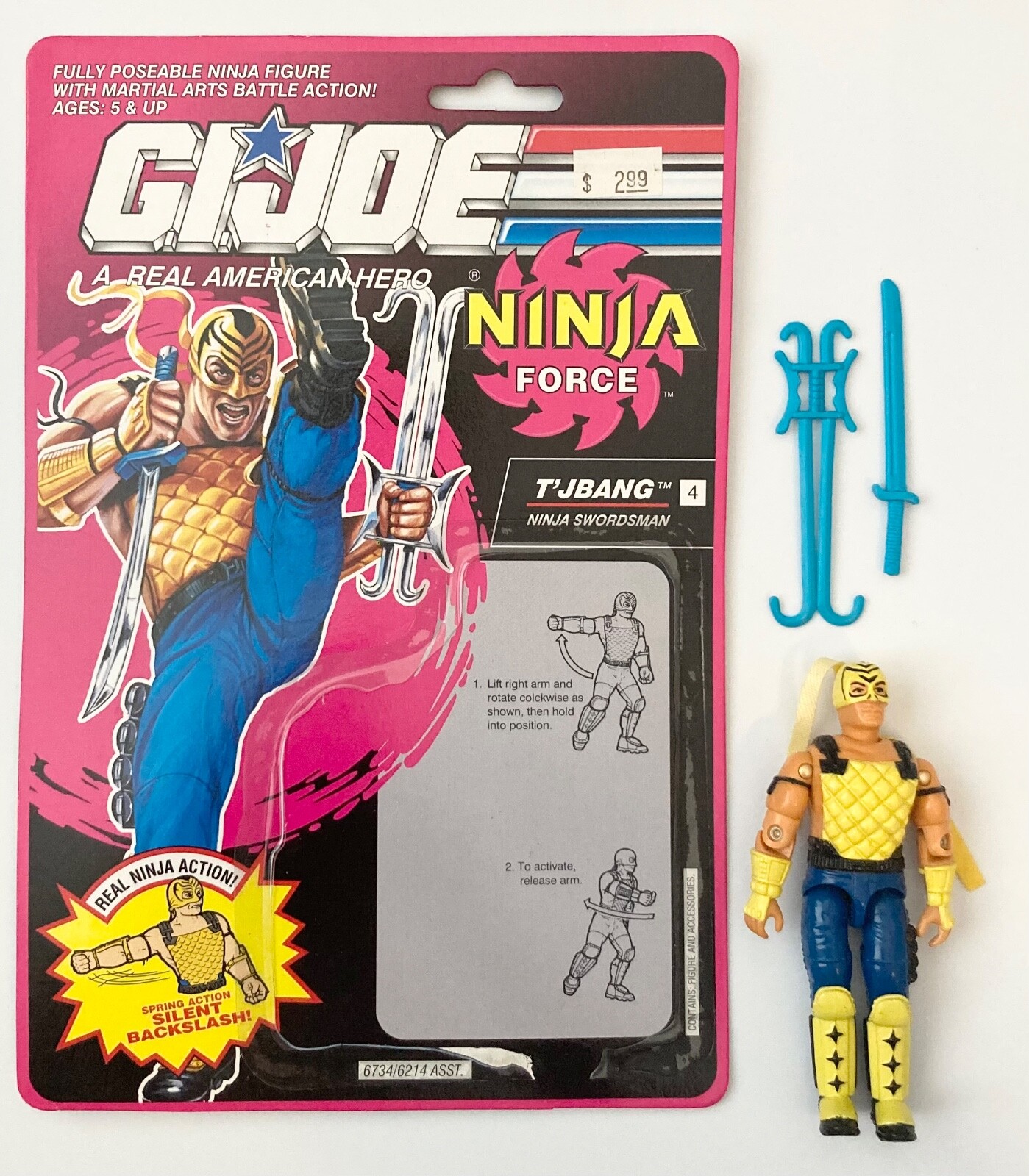 1992 GI Joe ARAH Ninja Force LOT Complete Slice Dice Dojo Nunchuck T