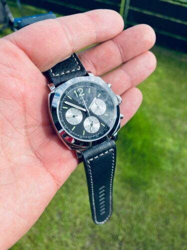 Alpha mechanical chronograph men's watch display back - Picture 2 of 3