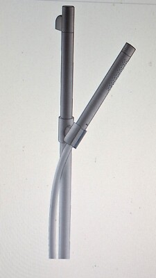 Hansgrohe Brauseset 0,90 m mit Stabhandbrause 2jet, 12231820, nickiel gebürstet.