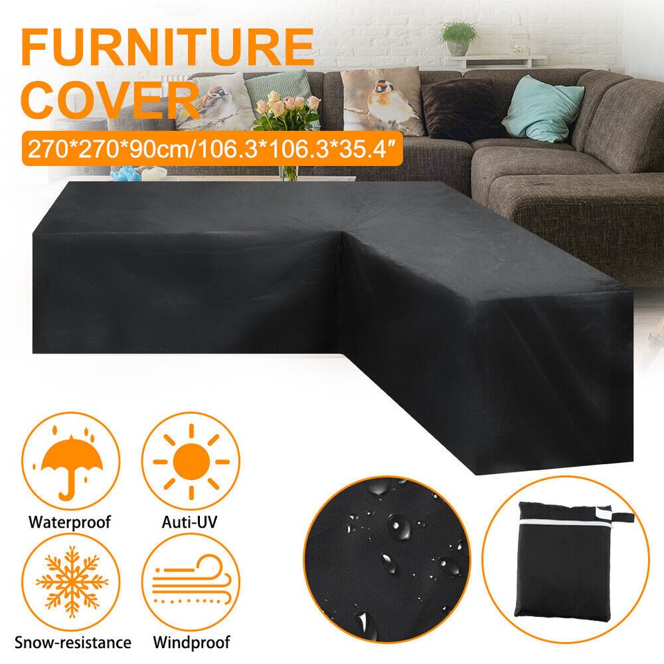 Outdoor Furniture Cover Rattan Corner Sofa Table Protective Waterproof