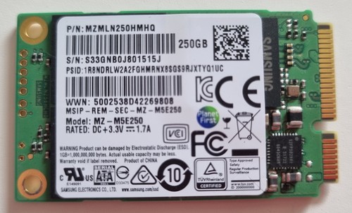 SAMSUNG 850 EVO 250GB mSATA-SSD, gebraucht - Bild 2 von 2