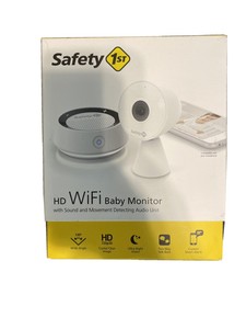 safety 1st hd wifi baby monitor with sound & movement detecting audio unit