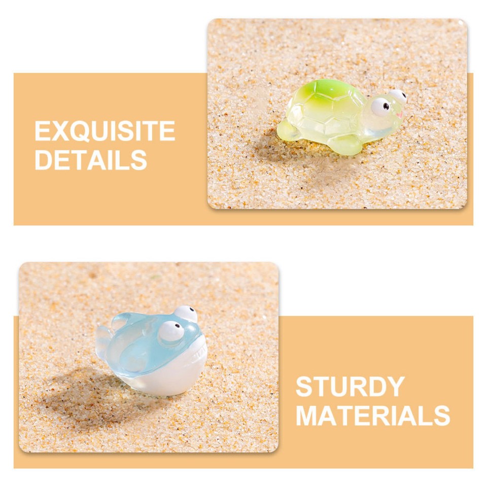 10 Pcs Fish Tank Potted Micro Fairy Garden Dollhouse Sea animal