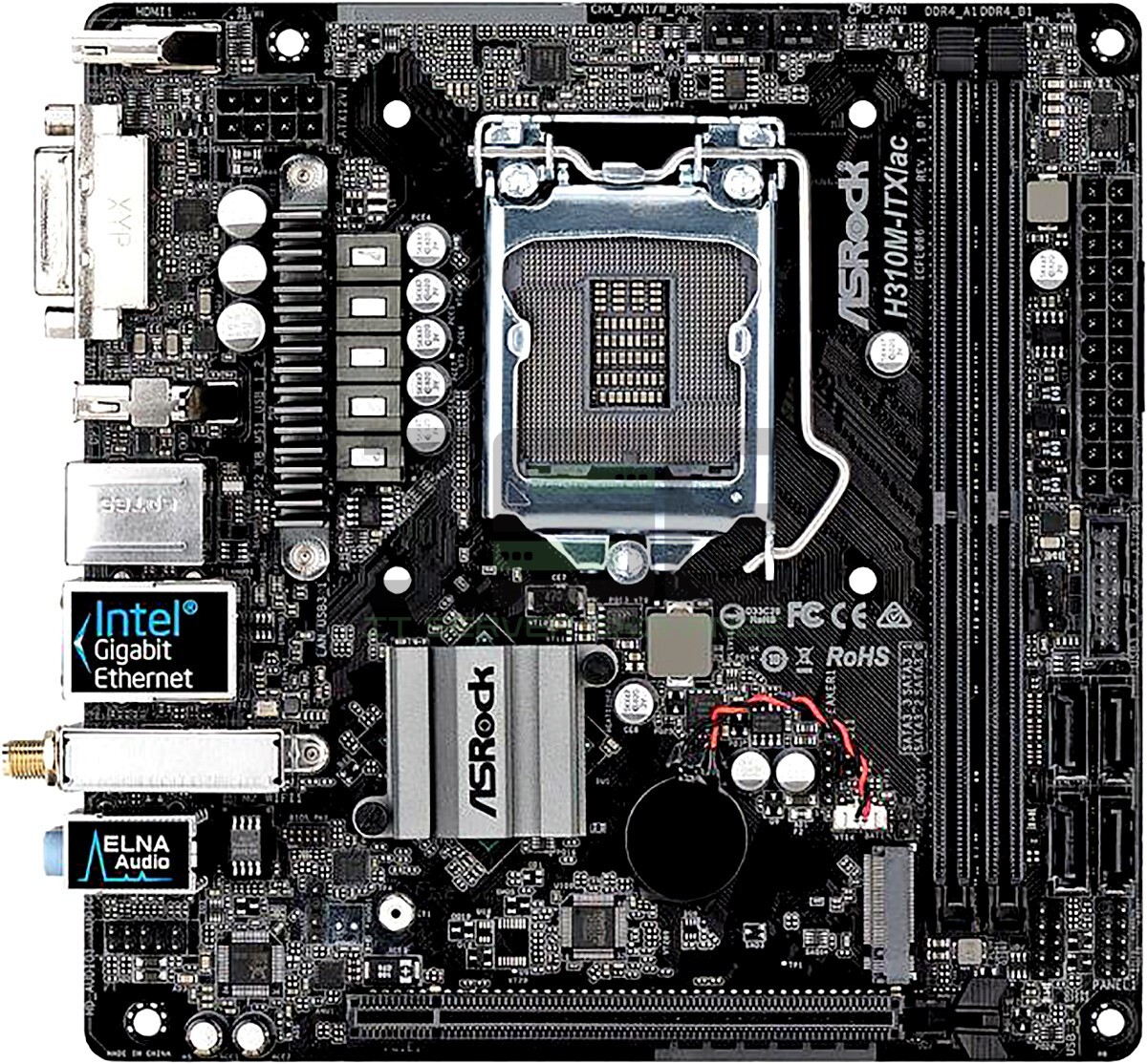 マザーボード ASRock H310M-ITX/ac + Intel Core i5-8400 ASRock H310M-ITX/ac H310 Motherboard W/ Intel i5-8400 CPU
