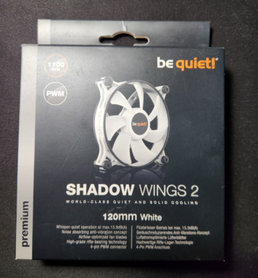 be quiet! Shadow Wings 2 120mm White Cooling Fan