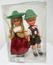 Vintage Schneider Trachten German Girl Boy Dolls Bayern Germany