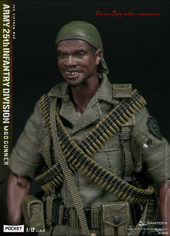 DAMTOYS 1/12 PES010 USA Army 25th Infantry Division M60 Gunner