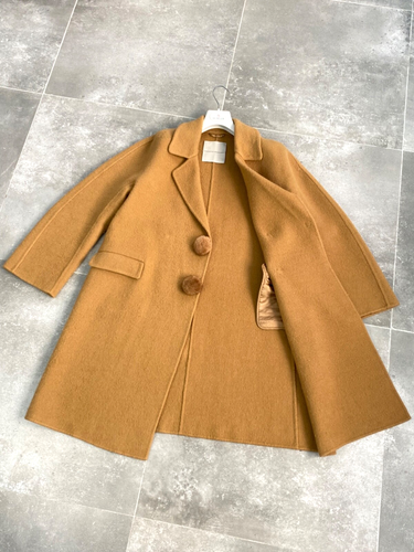 Womens ERMANNO SCERVINO MOHAIR REAL FUR Italian Trench Coat Jacket IT 44 UK 12 M - Picture 3 of 24