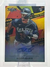 JULIO RODRIGUEZ 2022 TOPPS FIRE GOLD AUTO 10/10 ROOKIE RC #FA-JRO JC