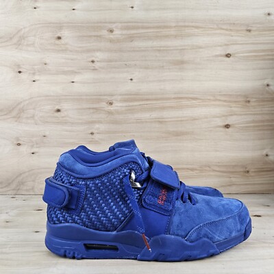 Nike Air Cruz “Rush Blue” Blue High-Top Sneakers An On-Foot Look At The Nike Air Trainer Cruz “Rush Blue  main image 3