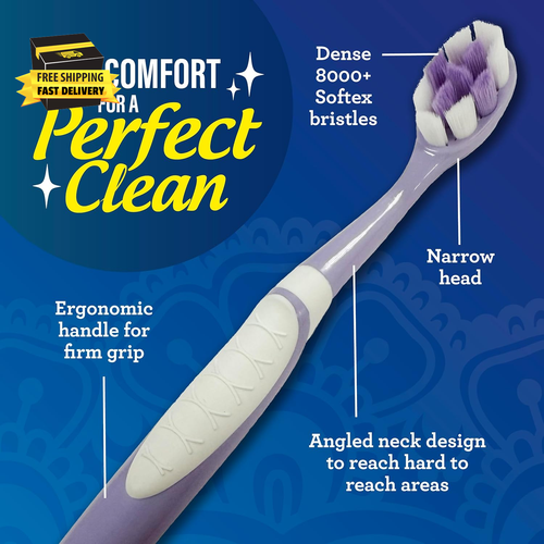 Butter on Gums Toothbrush with Extra Soft Bristles for Sensitive Gums, Soft Toot - Picture 6 of 10