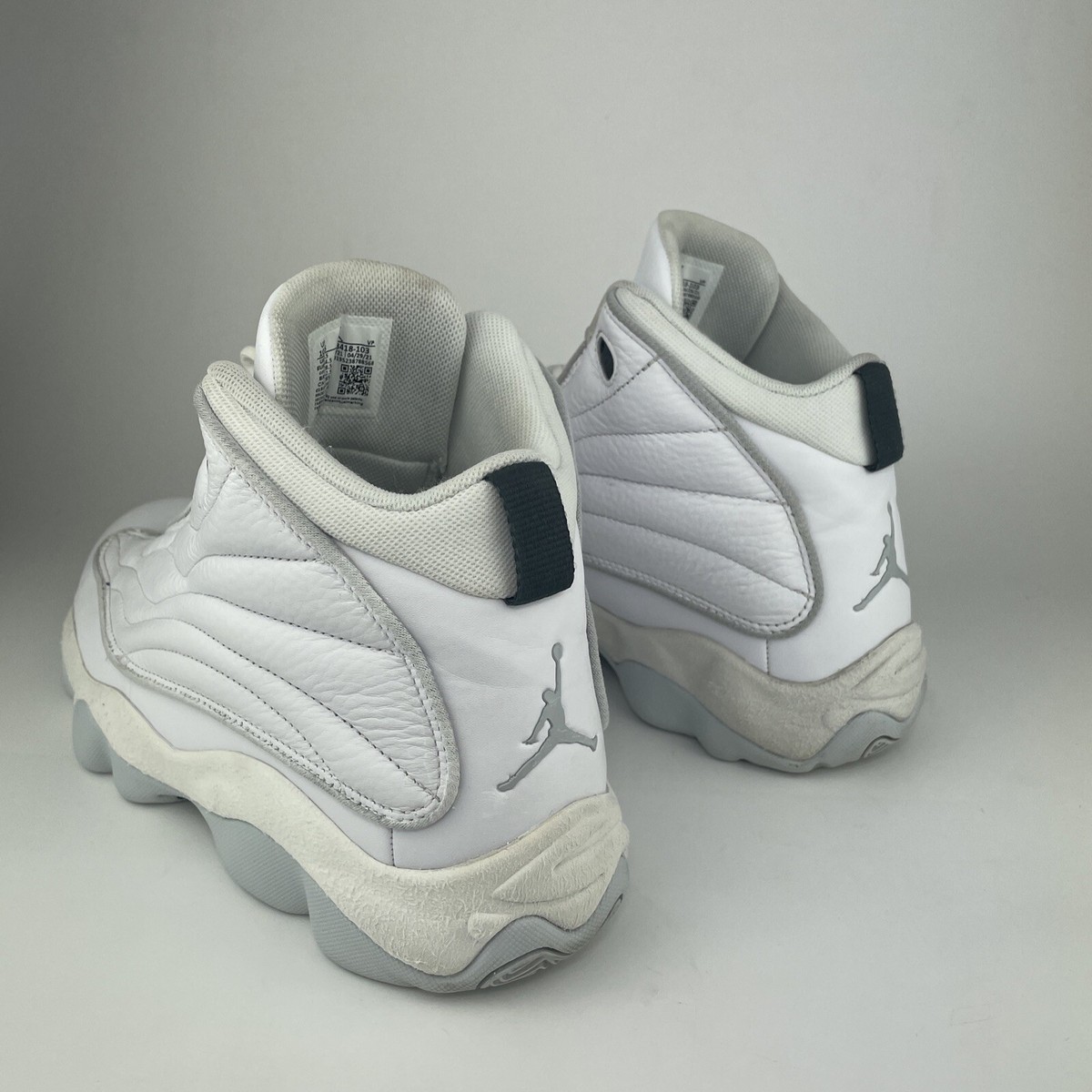 RARE ? Size 11 - Air Jordan Pro Strong Pure‎ Money White/Anthracite DC8418-103 Jordan Pro Strong White Metallic Platinum for Sale  main image 3