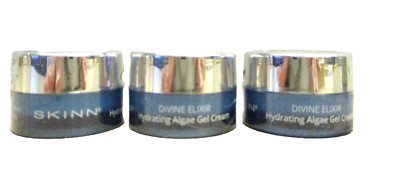 3 Skinn Cosmetics Divine Elixir Hydrating Algae Gel Cream 0.17 oz Each NEW