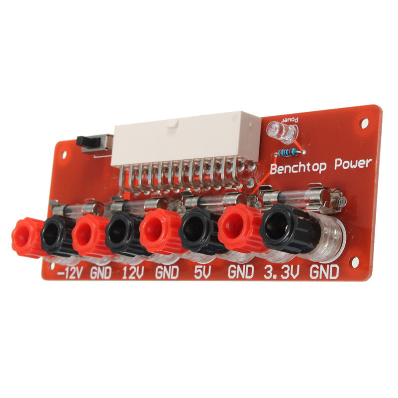 2 Pezzi Scheda Di Alimentazione ATX A 24 Pin Scheda, ATX Breakout Board Module Adattatore ATX Alimentatore Per Chassis Del Computer Prendi - Foto 5