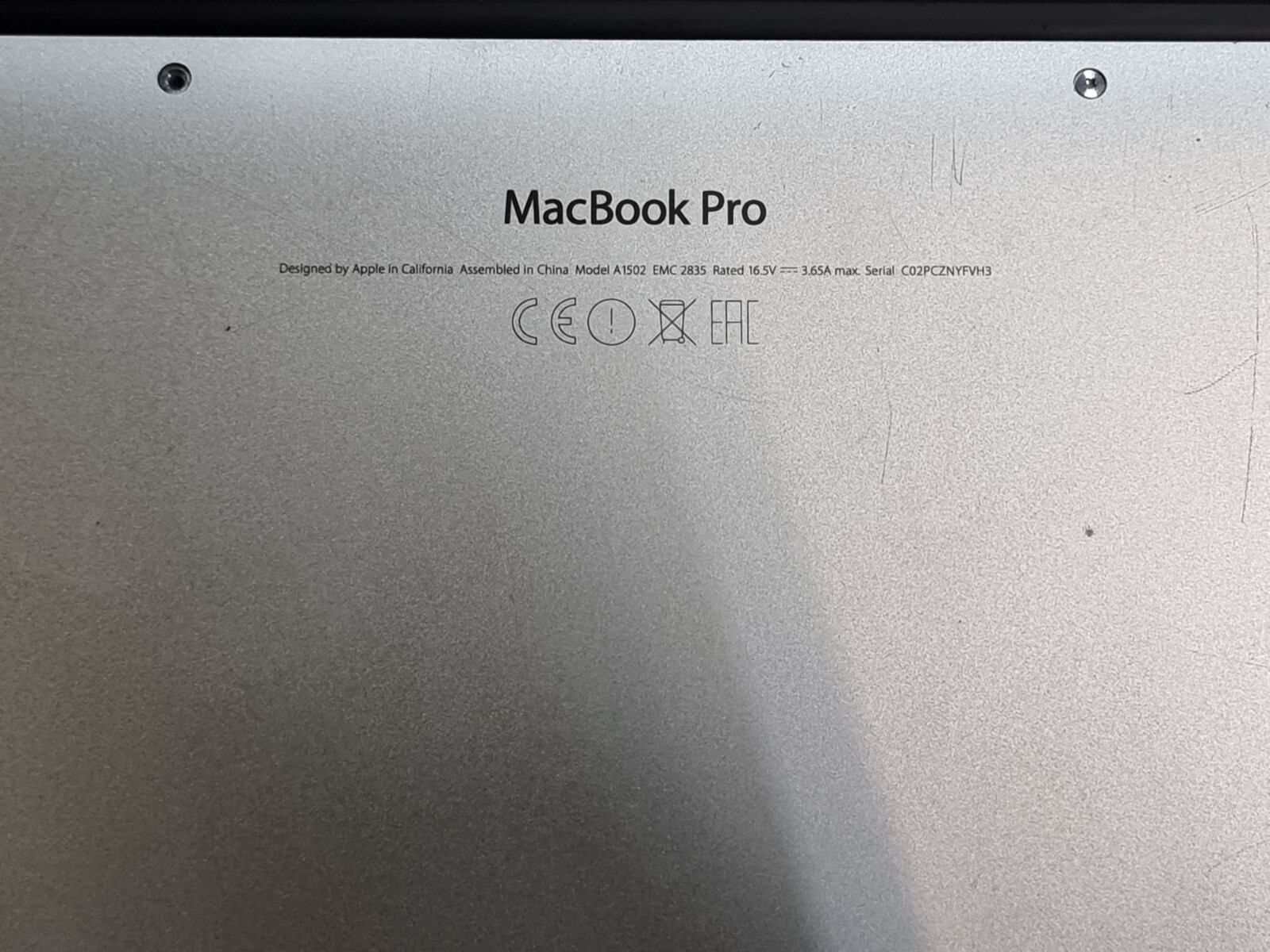 Apple MacBook Pro (Retina, 13inch, Early 2015) Passcode Locked