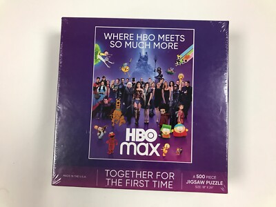 HBO Max Where HBO Meets So Much More 500 Pcs Jigsaw Puzzle Ages 8+ Made In USA