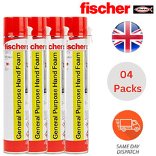 Fischer Expanding Hand Foam General Purpose Thermal Insulation - 4 X 750ml