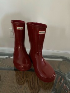 hunter maroon boots