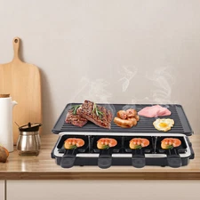 Electric Barbecue Grill Baking Tray 120V 1300W Electric Grill Table Grill 