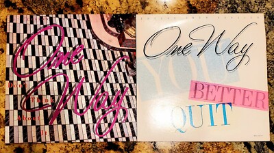 LOT OF 2 VTG ONE WAY 80'S YOU BETTER QUIT & DON'T THINK ABOUT IT. DJ QUALITY!!!
