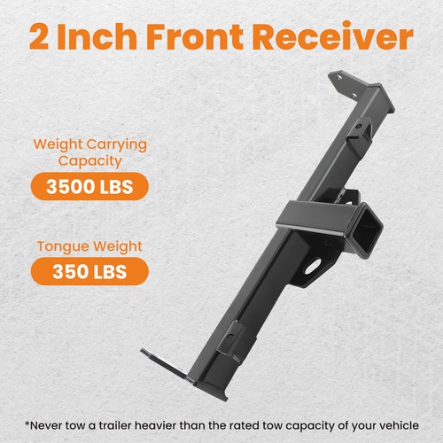 Enganche de remolque delantero negro para Jeep Wrangler 2007-2017 Wrangler JK 2018 3500 LB - Imagen 4 de 12