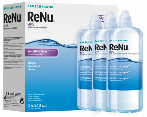 Bausch & Lomb Renu Multi Purpose Solution Sensitive Eyes 3 X 240Ml Box - Image 2