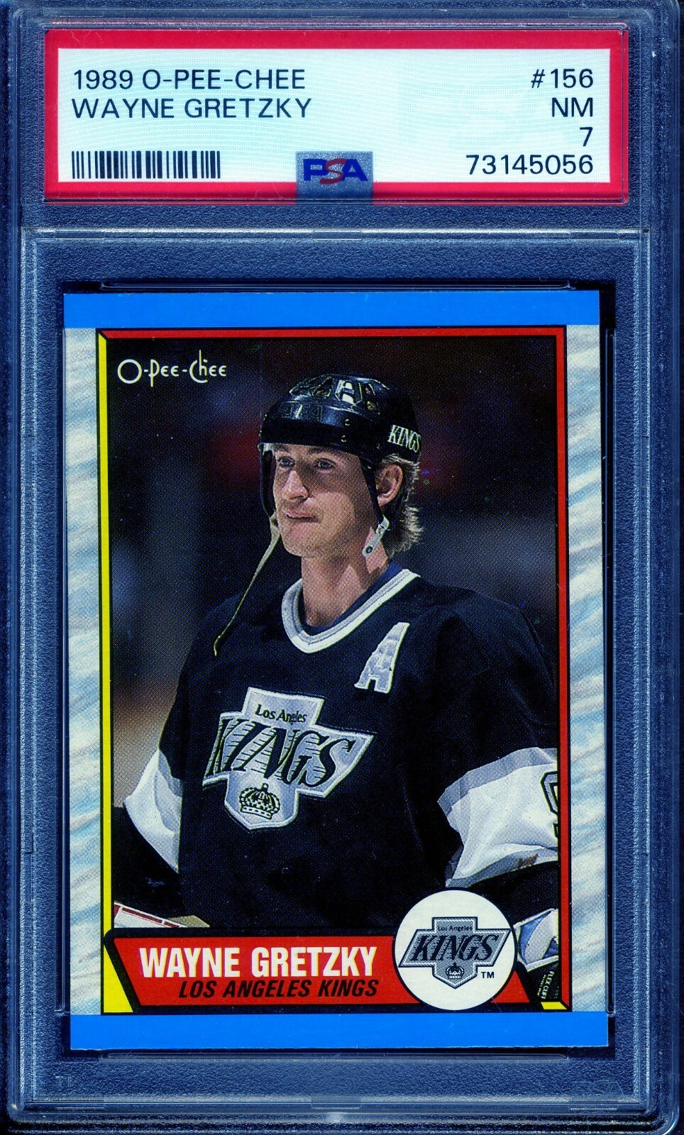 1989 O-Pee-Chee #156 Wayne Gretzky PSA 7 NM *Los Angeles Kings*