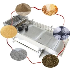 Linear Vibrating Screen 2.5mm Rould Hole Vibrating Sifter Sieve Screener Deck