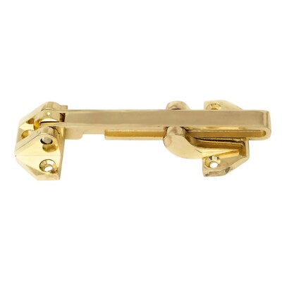 Defiant Door Security Guard Lock Heavy Duty Swing Locker Bright Brass Finish