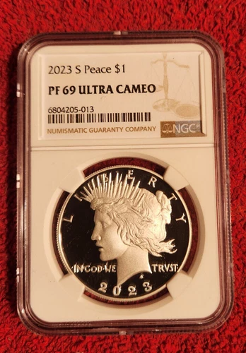 2023 s silver proof Peace Dollar NGC PF 69 Ultra Cameo *