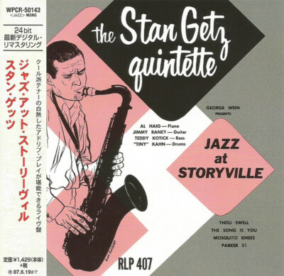 CD Stan Getz Jazz Saxophone  LIVE  Jazz At Storyville 1951 from Japan